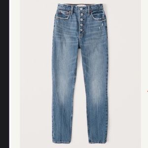 Abercrombie & Fitch High Rise Skinny Jeans Medium Wash - Sz 26 2R